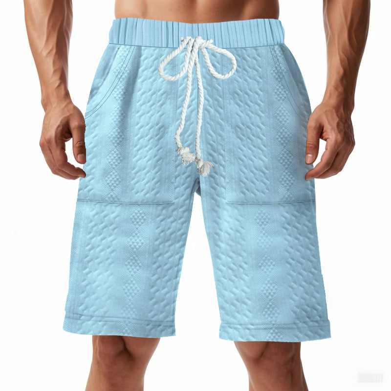 Shorts de bain sportifs pour hommes avec taille élastique et cordon de serrage Lune London