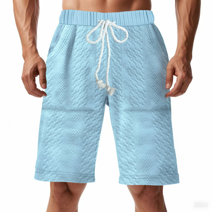 Shorts de bain sportifs pour hommes avec taille élastique et cordon de serrage Lune London