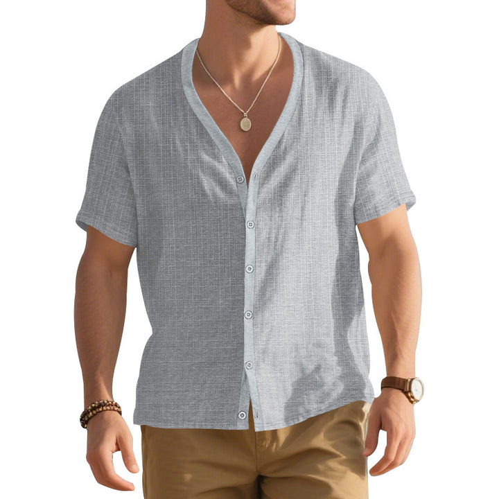 Casual short sleeve shirt for men with textured design Lune London