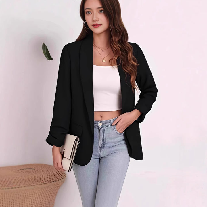 Women's Elegant Blazer with Relaxed Fit and Practical Pockets Lune London