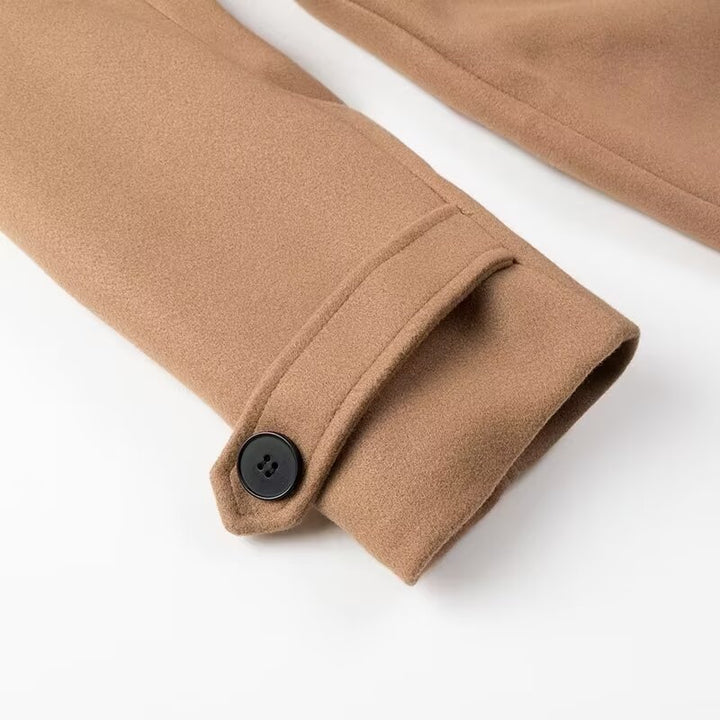 Manteau trench élégant pour femmes avec ceinture à la taille et double boutonnière Chic & Stil