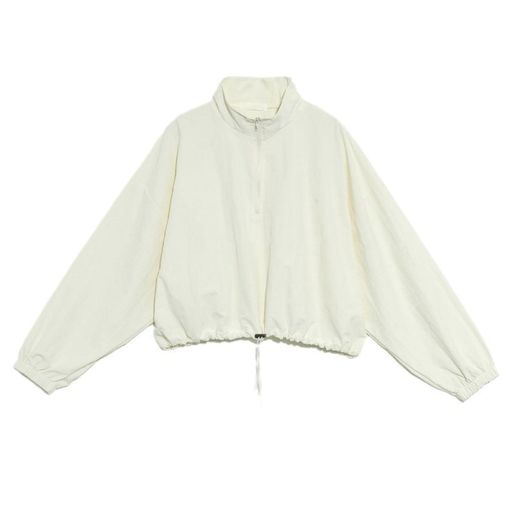 Veste de transition décontractée pour femmes avec col haut et cordon réglable Chic & Stil