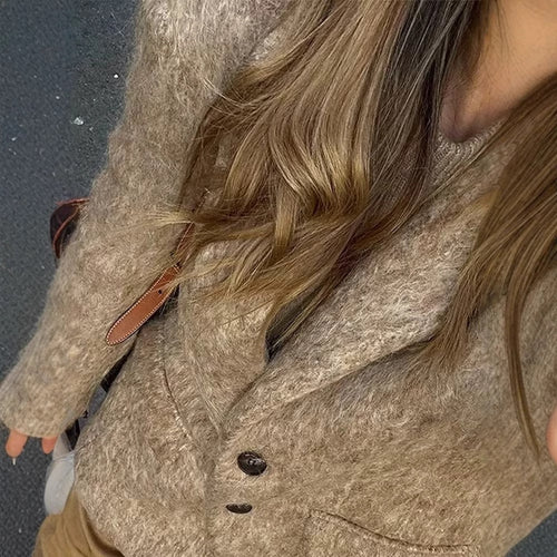 Elegant blazer jacket for ladies made of high-quality fabric with a fine pattern Lune London