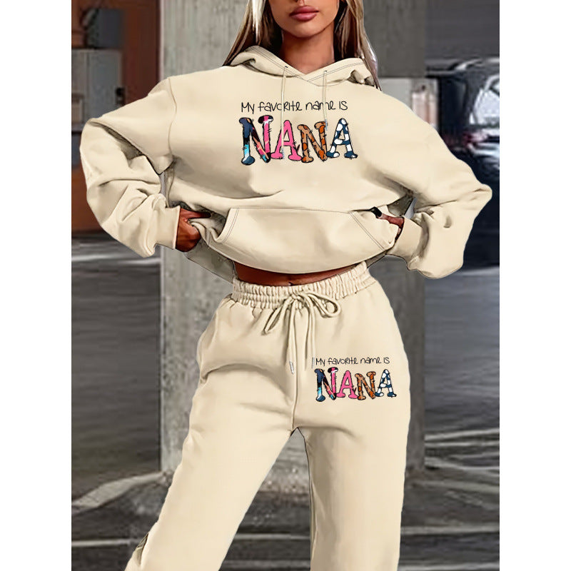 Women's tracksuit with creative lettering and comfortable fit Lune London
