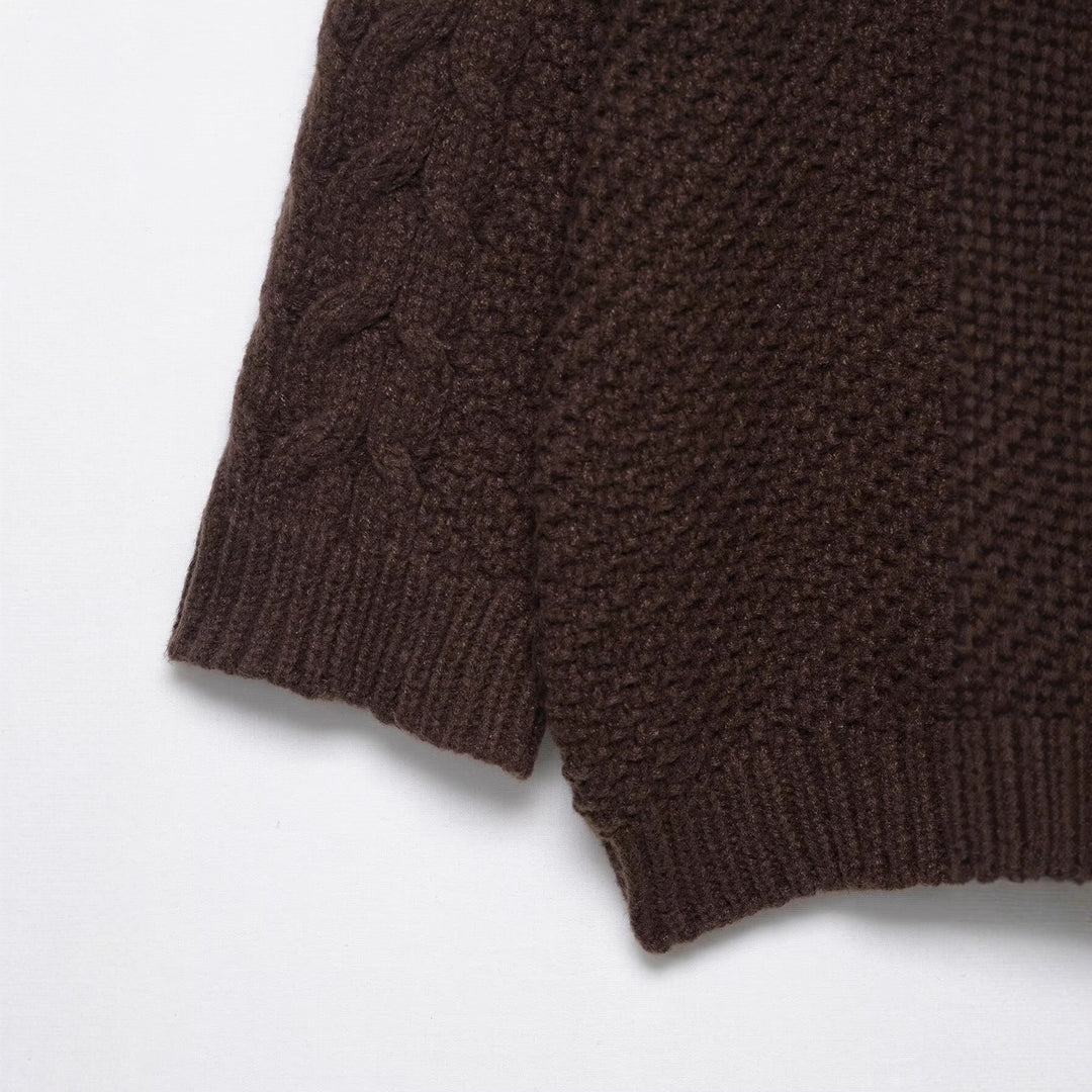 Chunky knit sweater for women with round neck and relaxed fit Lune London