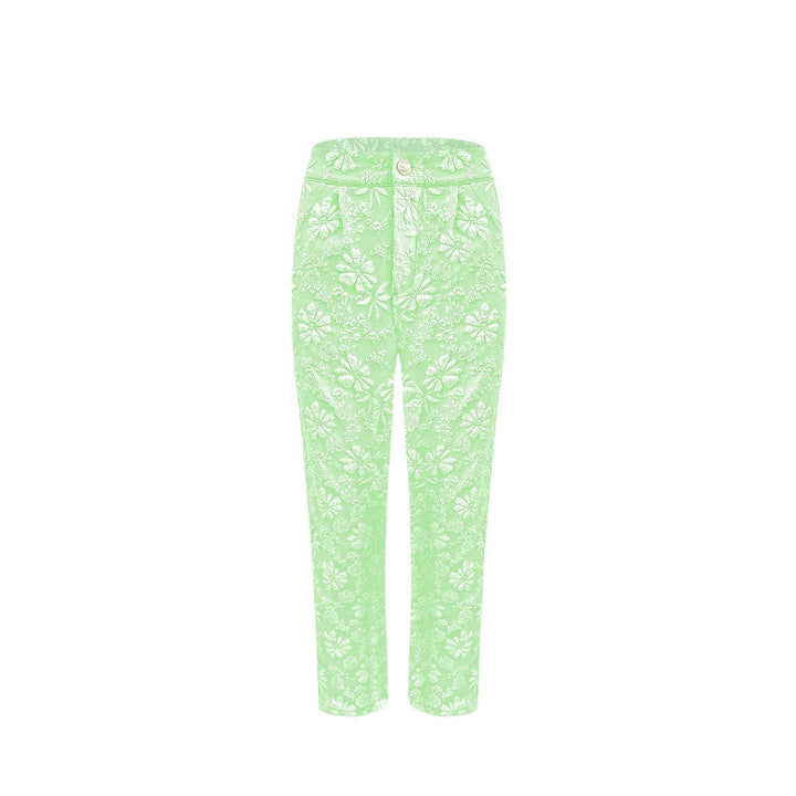 Lune London Floral Pattern Elegant Pants for Women