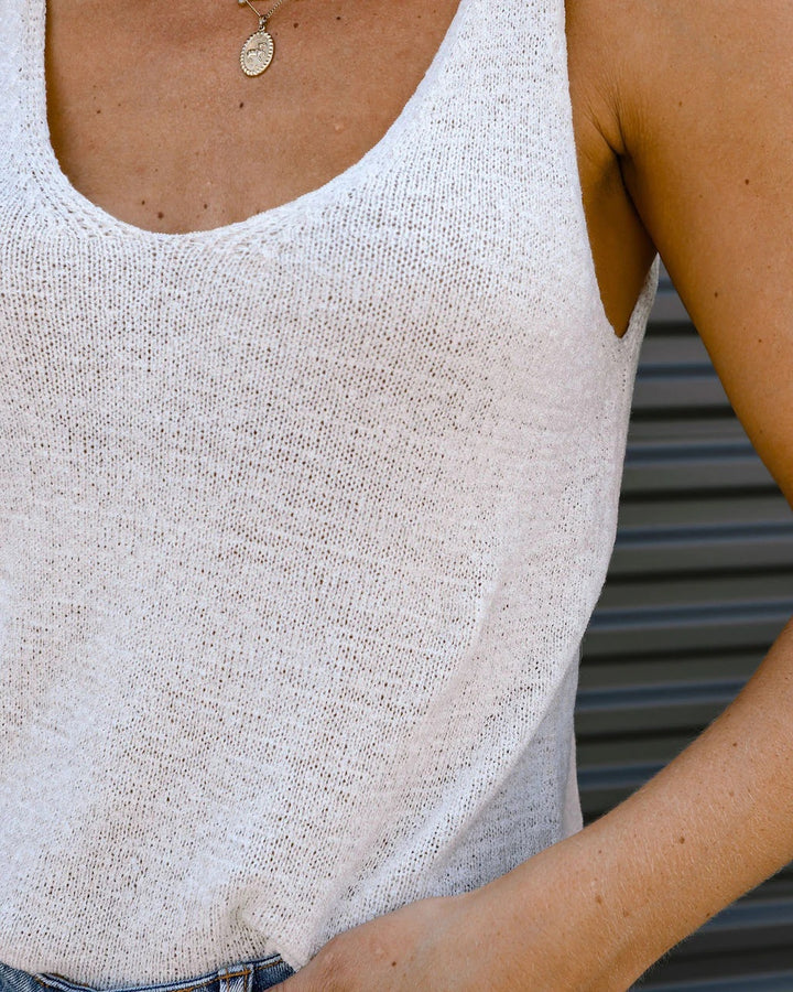 Women Lightweight Knitted Tank Top Lune London