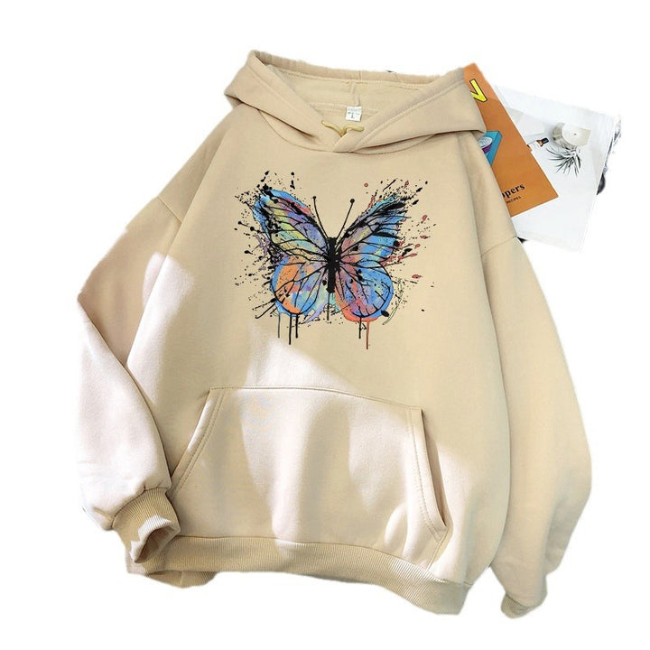 Women's hoodie with appealing butterfly design Chic & Stil