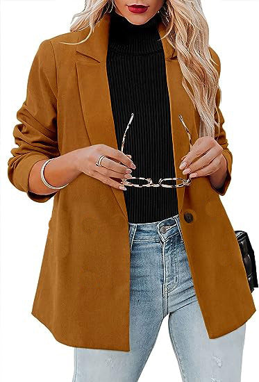 Classic women's blazer with modern design featuring a stylish lapel Lune London