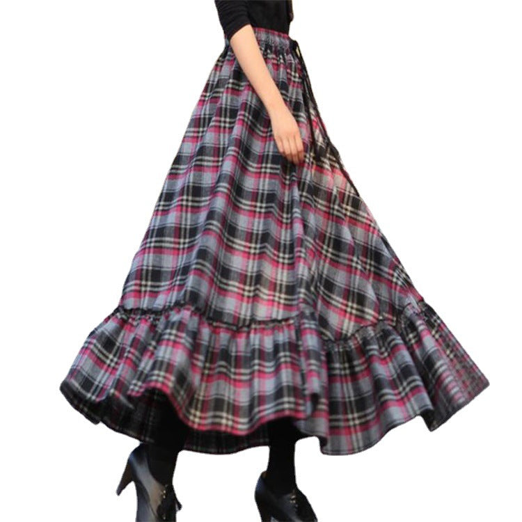 Jupe Maxi Femme avec ourlet élégant et mélange de viscose Chic & Stil