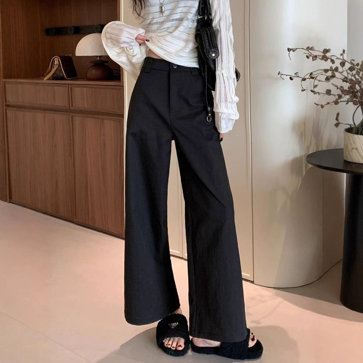 Femme Pantalons Taille Haute Large-Cut Chic & Stil