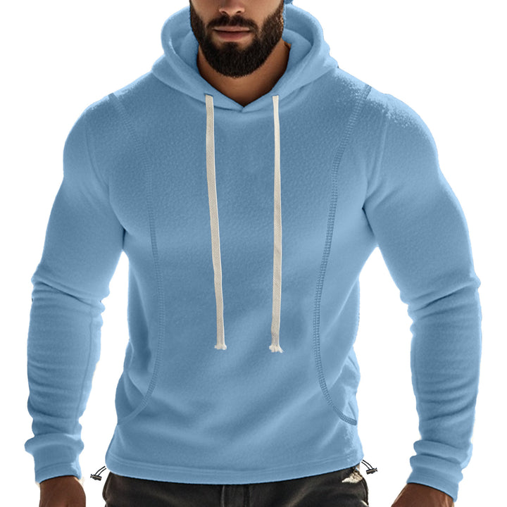 Men's casual hooded fleece sweater with breathable inserts Lune London