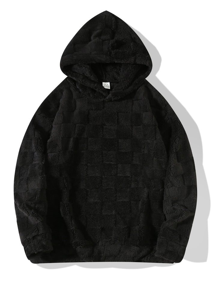 Men's cozy fleece hoodie with stylish ornate pattern Lune London