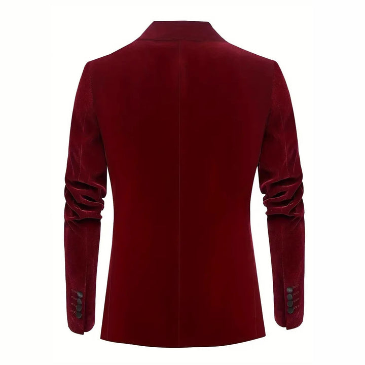 Elegant velvet jacket for men with satin collar Lune London
