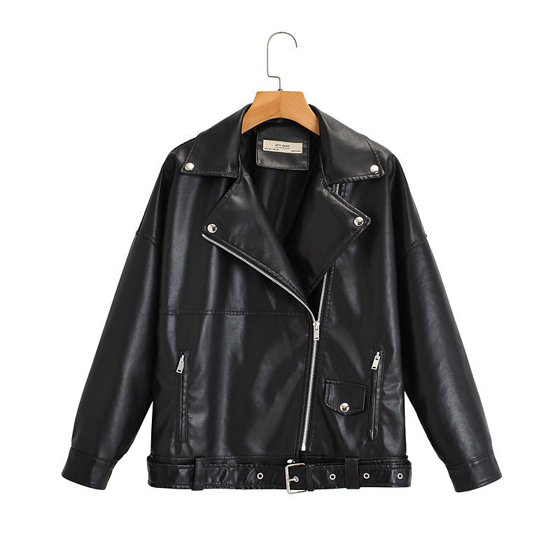 Casual biker jacket for women in sturdy denim with contrasting seams and practical pockets Lune London
