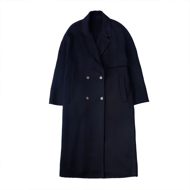 Manteau long en laine élégant et classique pour femmes Chic & Stil