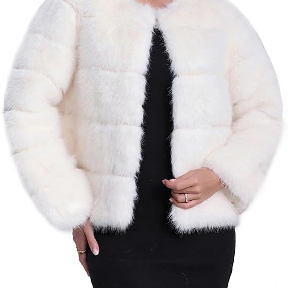 Fashionable faux fur jacket for women with a striking cut Lune London
