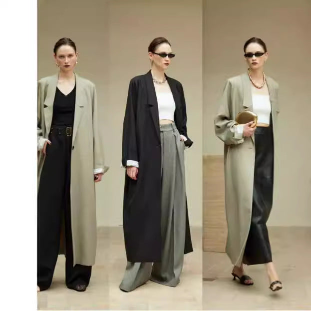 Manteau oversized Chic & Stil pour femmes tombant lâchement