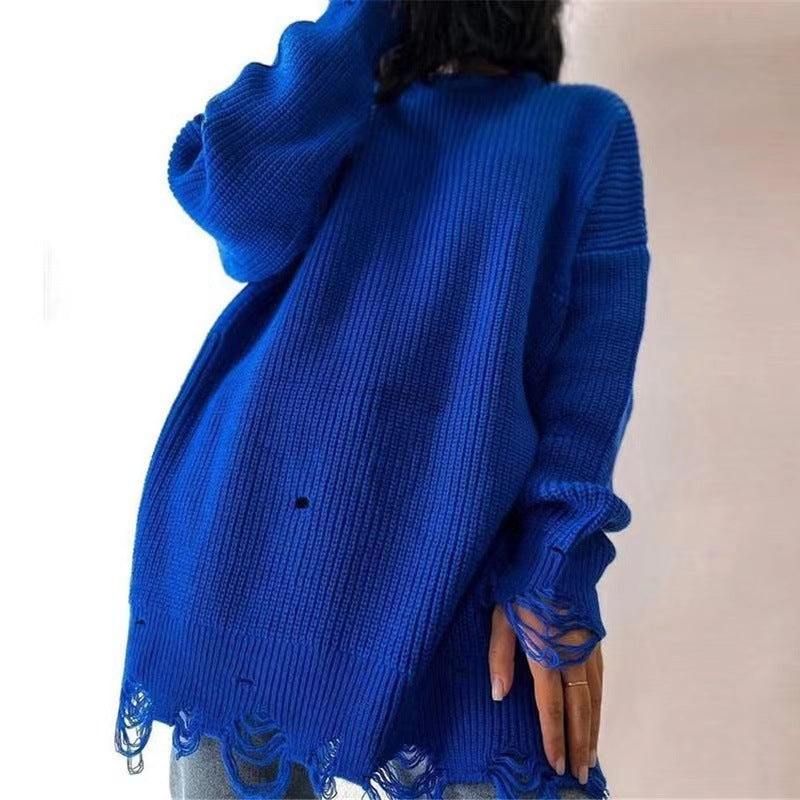 Thick knit dress for women with a relaxed fit and chic fashion details Lune London