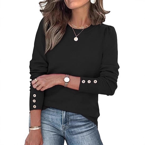 Pull de loisirs pour femmes avec détails en boutons Chic & Stil