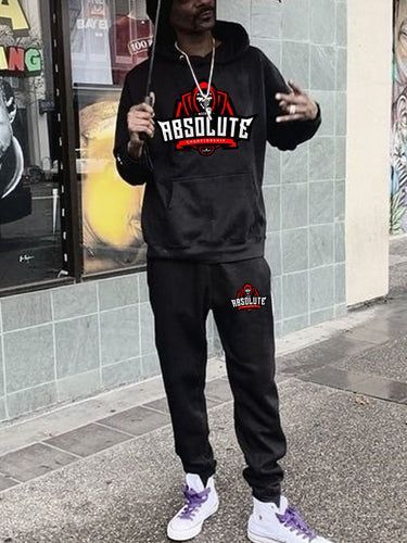Men's hooded tracksuits and jogging set with sporty graphic print Lune London