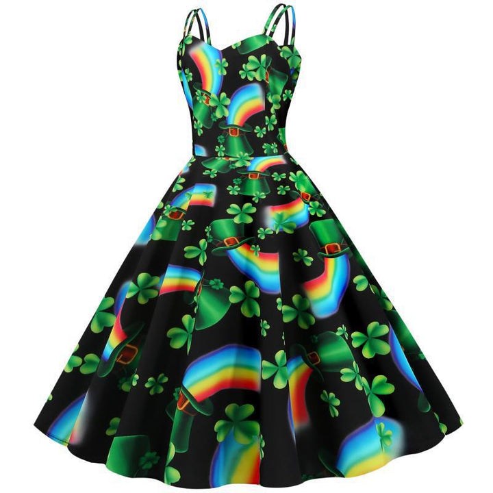 Robe A-line ludique pour femmes avec motif vif Chic & Stil