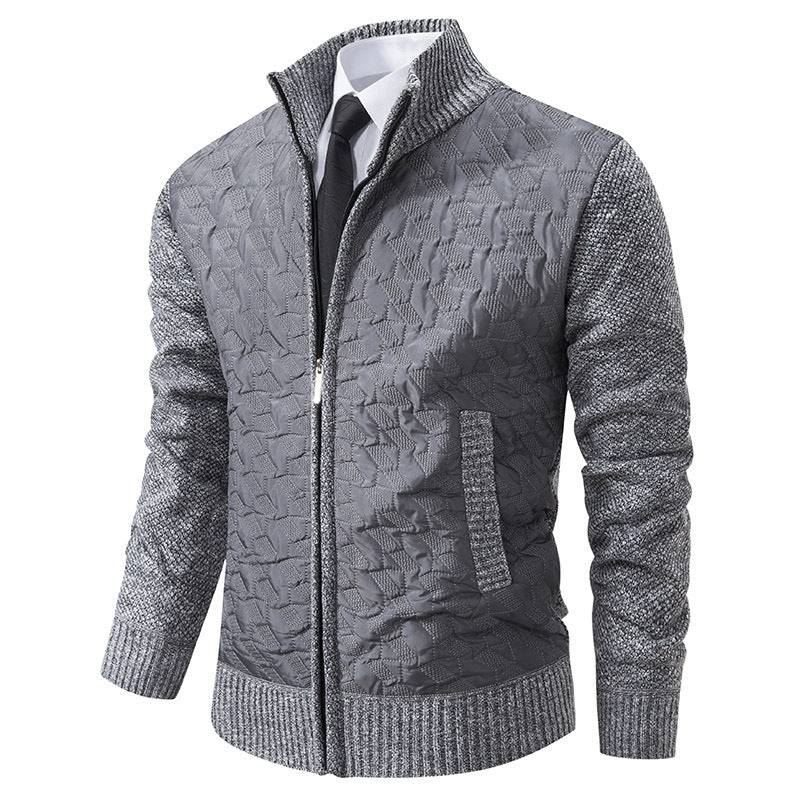 Men's stylish knitted vest with quilted design Lune London