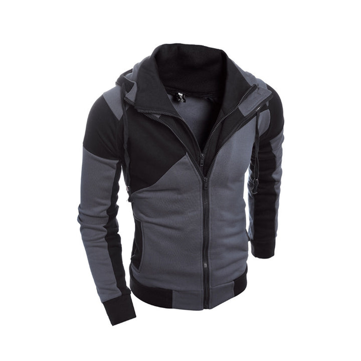Sporty hooded jacket for men with trendy colorblock design Lune London
