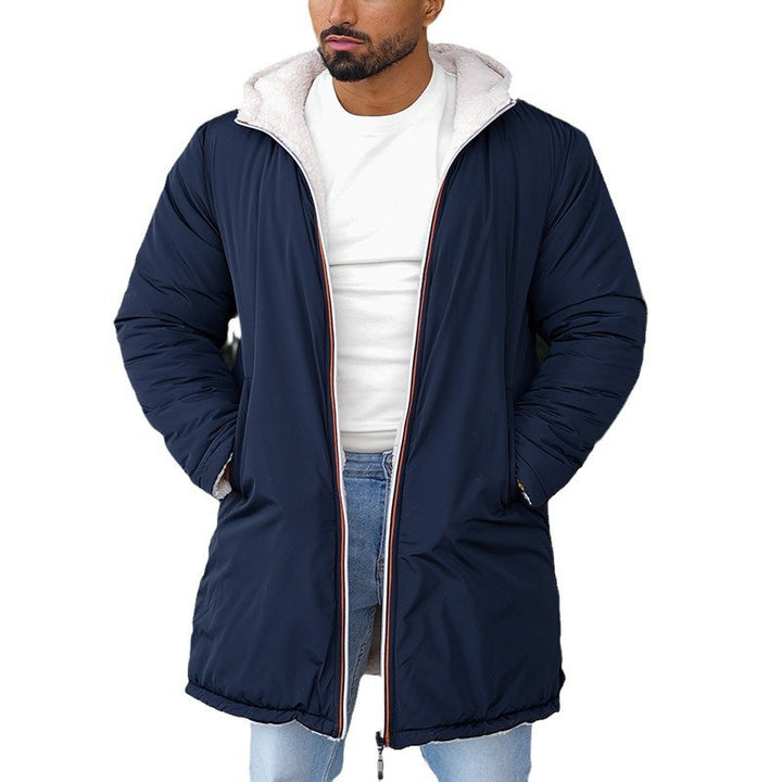 Reversible parka jacket for men with cozy lining and practical pockets Lune London