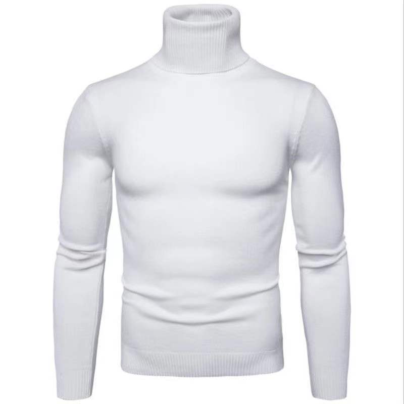 Men's slim fit fine cotton turtleneck sweater Lune London