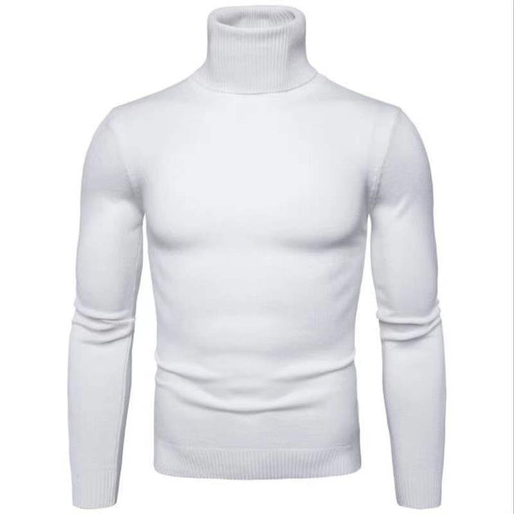 Men's slim fit fine cotton turtleneck sweater Lune London