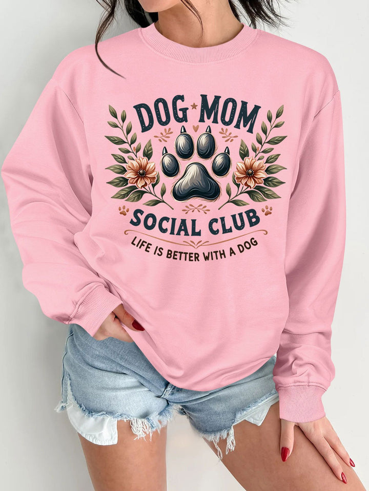 Sweatshirt pour femmes avec motif de chien tendance et impression améliorée Chic & Stil