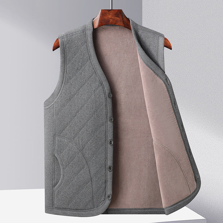 Women quilted comfort vest with practical pockets Lune London