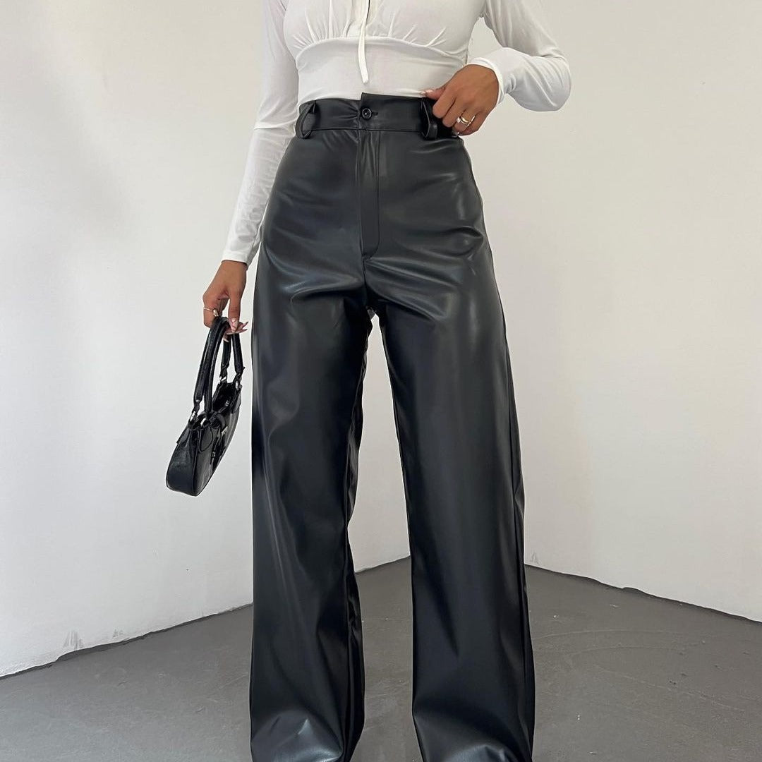 High-waisted wide-leg pants for women in lightweight material with an elegant cut Lune London