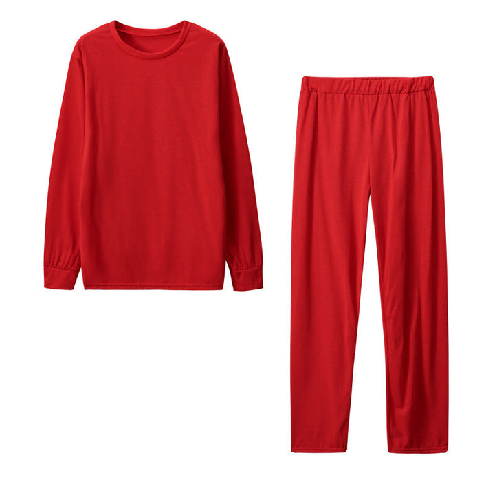 Women's Long Sleeve Pajama Set with Elastic Pants Lune London