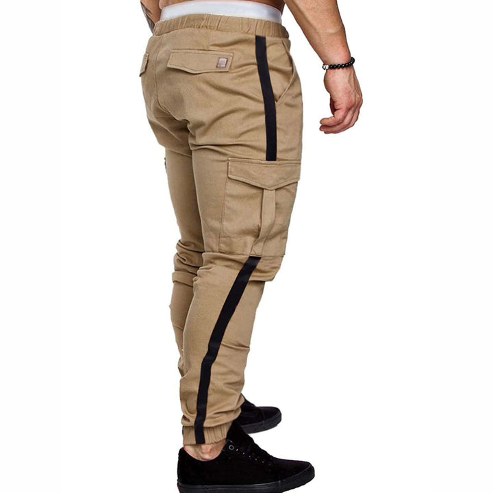 Cargo jogger pants for men with elastic waistband and practical pockets Lune London