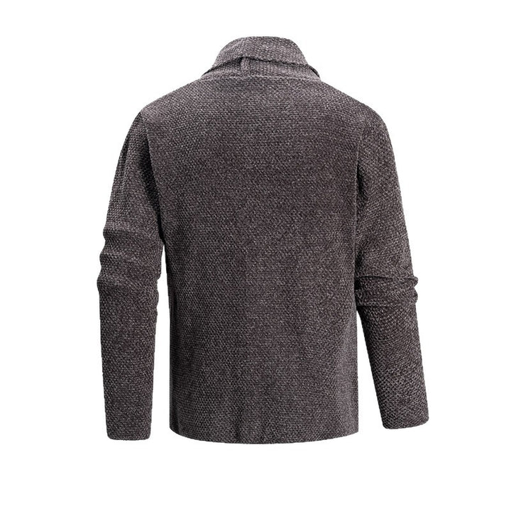 Ladies casual cardigan with open collar and modern chic and style details