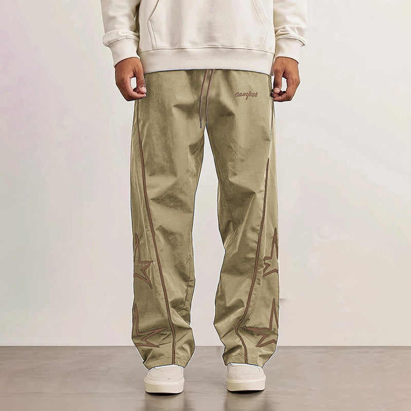 Men's Casual Sports Pants with Striking Star Design Chic Und Stil