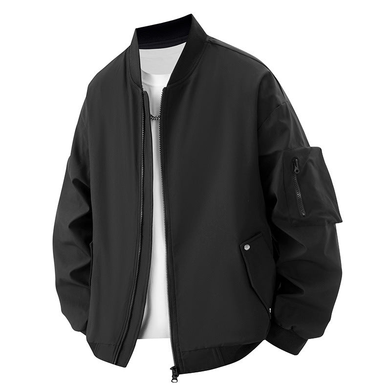 Functional bomber jacket for men with multiple pockets Lune London