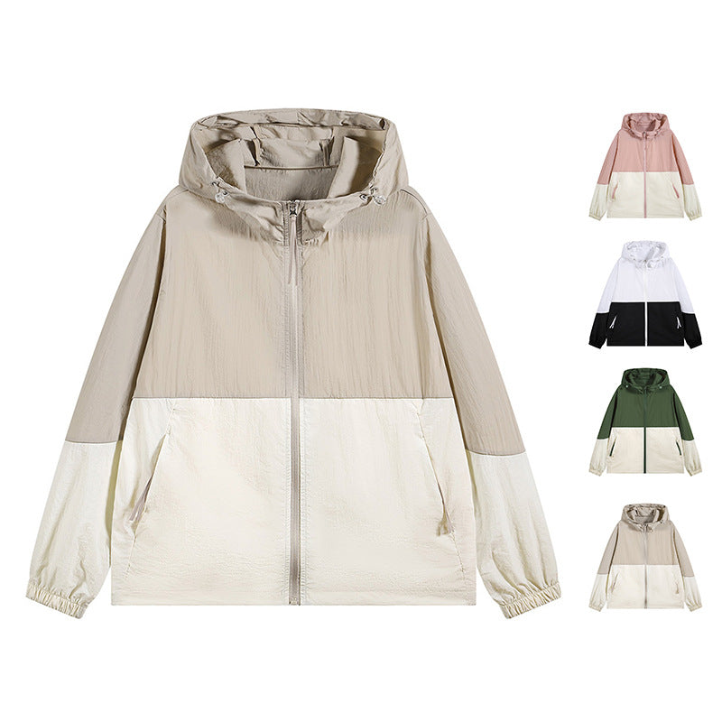 Ladies lightweight and water-resistant outdoor jacket with hood Lune London