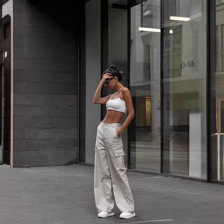 Lune London | Wide cargo pants for women