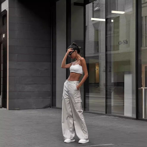 Lune London | Wide cargo pants for women