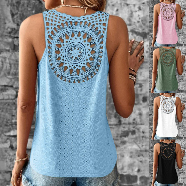 Lune London Crochet Back Tank Top for Women
