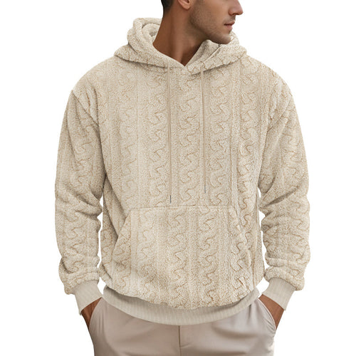 Men's comfortable fleece hoodie with hood and kangaroo pocket Lune London