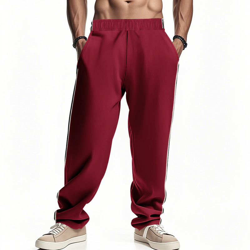 Sport leisure pants for men with side stripes and elastic waist Lune London
