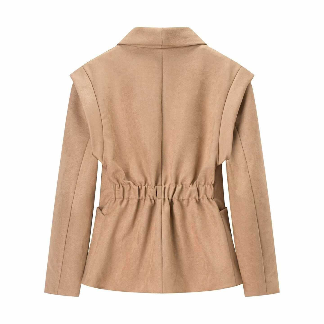 Elegant ladies' blazer in suede with structured design Lune London