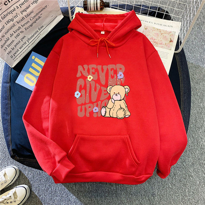 Women's hoodie with motivational bear design Chic & Stil