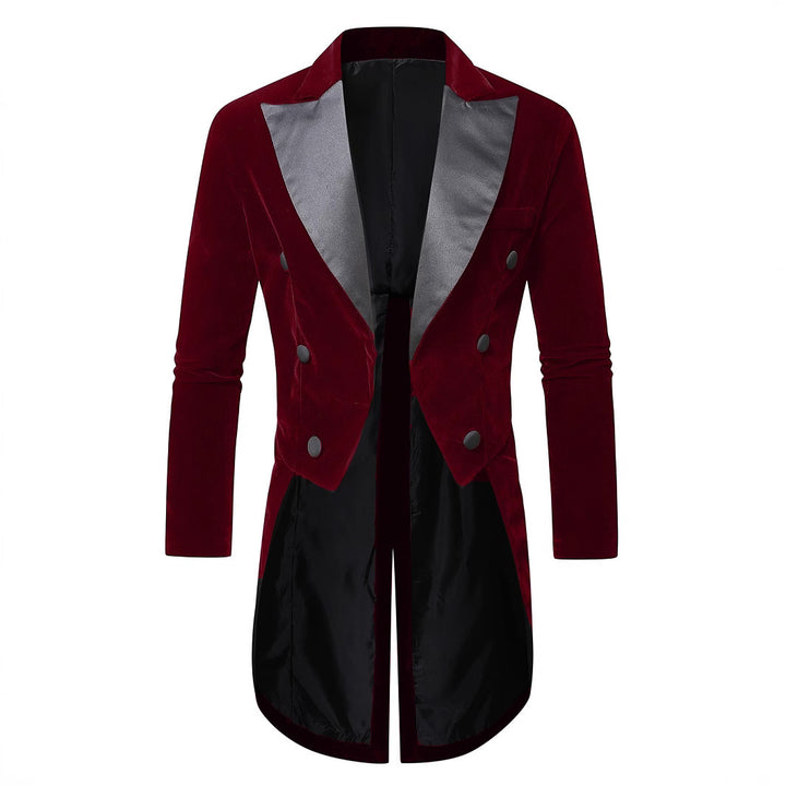 Lune London elegant double-breasted velvet jacket for men