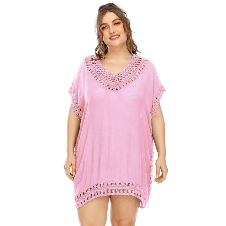 Women Boho Crochet Detail Chic Pareo Style