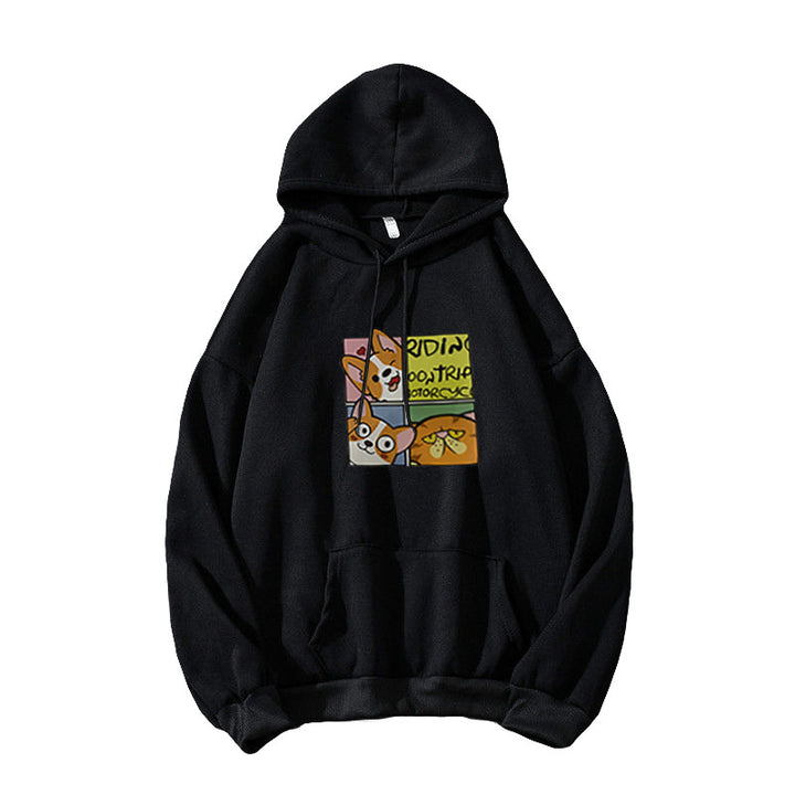 Women's Hoodie with Cute Dog Design Chic & Stil